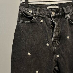 PacSun Black Jeans with White Star Accents